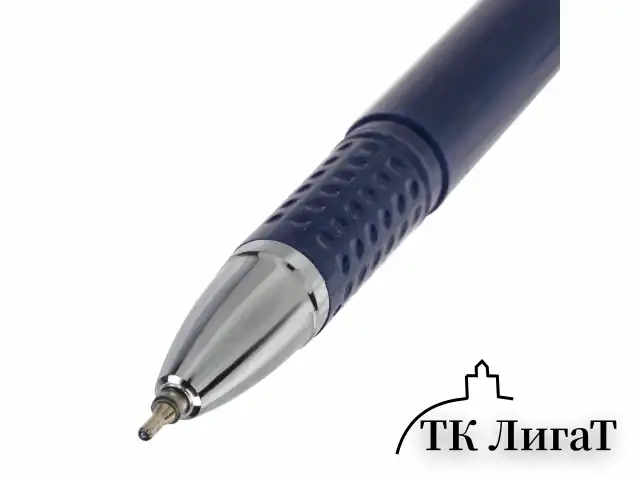 Ручка шариковая масляная BRAUBERG "Oxet", СИНЯЯ, корпус синий, игольчатый узел 0,7 мм, линия письма 0,35 мм, 143002