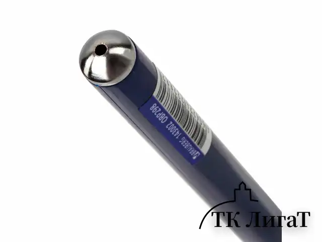 Ручка шариковая масляная BRAUBERG "Oxet", СИНЯЯ, корпус синий, игольчатый узел 0,7 мм, линия письма 0,35 мм, 143002