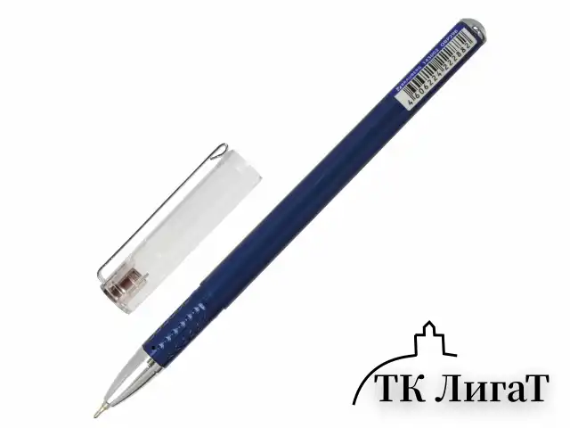 Ручка шариковая масляная BRAUBERG "Oxet", СИНЯЯ, корпус синий, игольчатый узел 0,7 мм, линия письма 0,35 мм, 143002