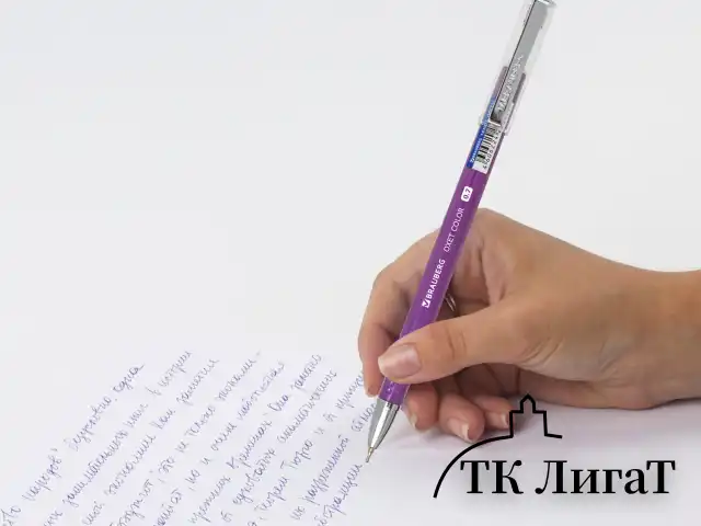 Ручка шариковая масляная BRAUBERG "Oxet Color", СИНЯЯ, корпус ассорти, В ДИСПЛЕЕ, игольчатый узел 0,7 мм, линия письма 0,35 мм, 143003