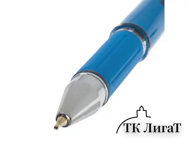 Ручка шариковая масляная с грипом BRAUBERG "Roll", СИНЯЯ, корпус синий, узел 0,7 мм, линия письма 0,35 мм, 143005