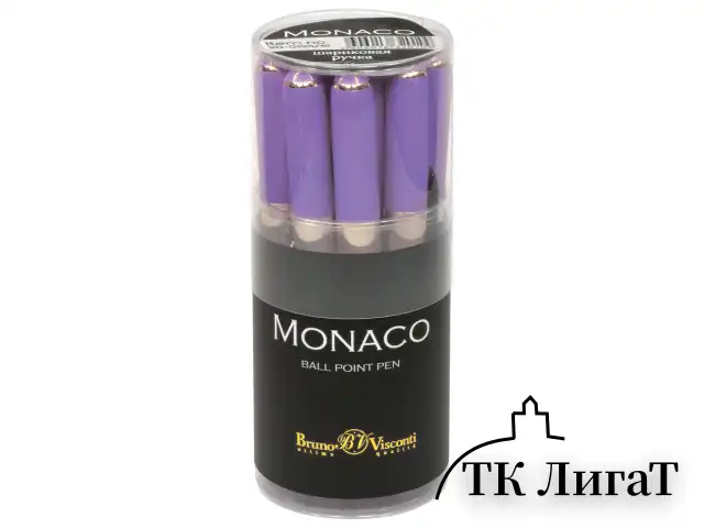 Ручка шариковая BRUNO VISCONTI Monaco, лавандовый корпус, узел 0,5 мм, линия 0,3 мм, синяя, 20-0125/16