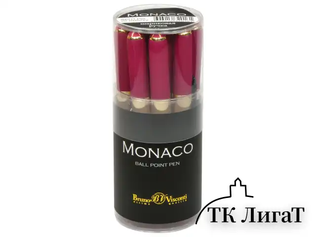 Ручка шариковая BRUNO VISCONTI Monaco, пурпурный корпус, узел 0,5 мм, линия 0,3 мм, синяя, 20-0125/22
