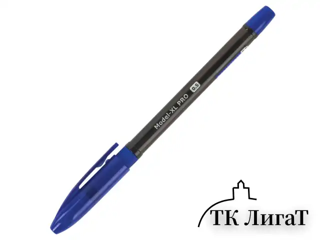 Ручка шариковая масляная с грипом BRAUBERG "Model-XL PRO", СИНЯЯ, узел 0,5 мм, линия письма 0,25 мм, 143249