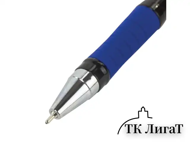 Ручка шариковая масляная с грипом BRAUBERG "Model-XL PRO", СИНЯЯ, узел 0,5 мм, линия письма 0,25 мм, 143249