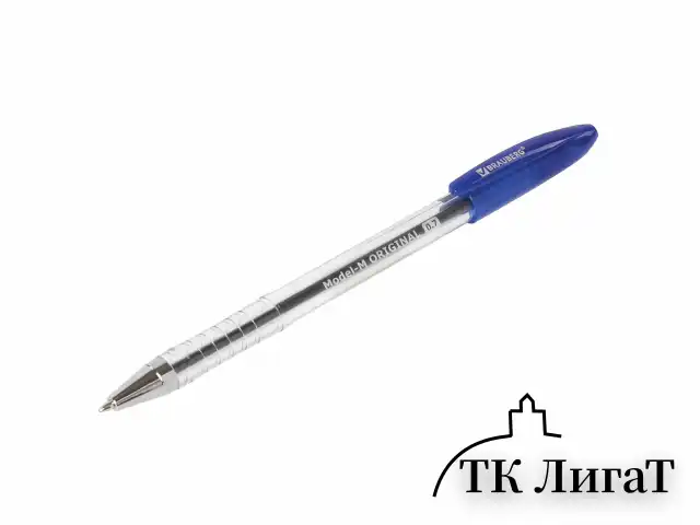 Ручка шариковая масляная BRAUBERG "Model-M" ORIGINAL, СИНЯЯ, узел 0,7 мм, линия письма 0,35 мм, 143250