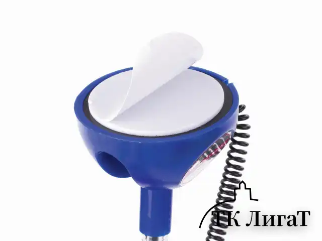 Ручка шариковая настольная BRAUBERG "Counter Pen", СИНЯЯ, пружинка, корпус синий, 0,5 мм, 143259