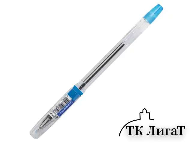 Ручка шариковая масляная с грипом BRAUBERG "i-Rite GT SKY", СИНЯЯ, голубые детали, узел 0,4 мм, 143299