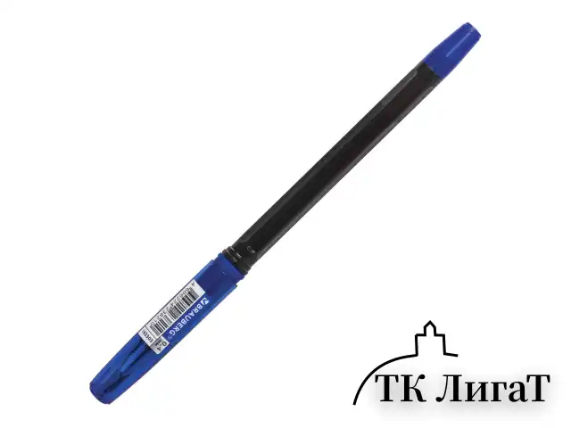 Ручка шариковая масляная с грипом BRAUBERG "i-Rite GT PRO", СИНЯЯ, корпус тонирированный черный, узел 0,4 мм, 143303