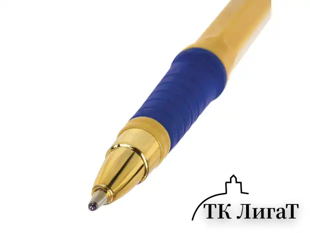 Ручка шариковая масляная с грипом BRAUBERG "i-Rite GT Vanilla", СИНЯЯ, корпус кремовый, узел 1 мм, 143304