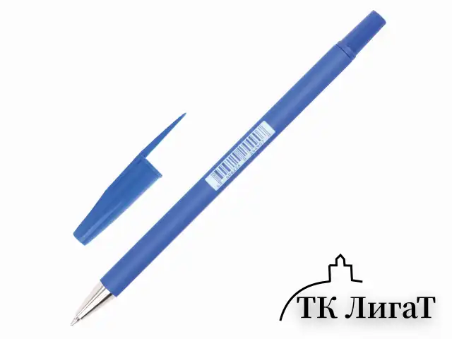 Ручка шариковая BRAUBERG "Capital-X", СИНЯЯ, корпус soft-touch синий, узел 0,7 мм, линия письма 0,35 мм, 143341, BP253