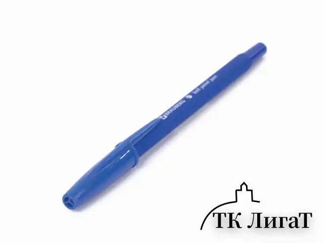 Ручка шариковая BRAUBERG "Capital-X", СИНЯЯ, корпус soft-touch синий, узел 0,7 мм, линия письма 0,35 мм, 143341, BP253