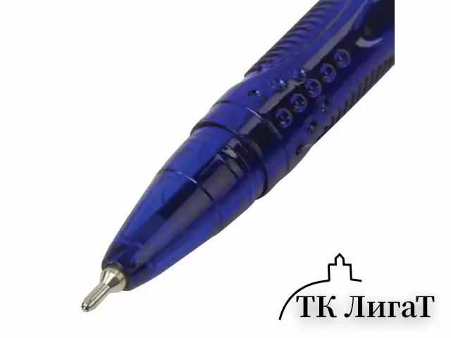 Ручка шариковая масляная BRAUBERG "Flight", СИНЯЯ, корпус синий, узел 0,7 мм, линия письма 0,35 мм, 143343, OBP369