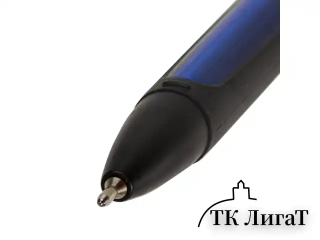 Ручка шариковая масляная BRAUBERG "BOMB GT", СИНЯЯ, прорезиненный сине-черный корпус, узел 0,7 мм, линия письма 0,35 мм, 143345