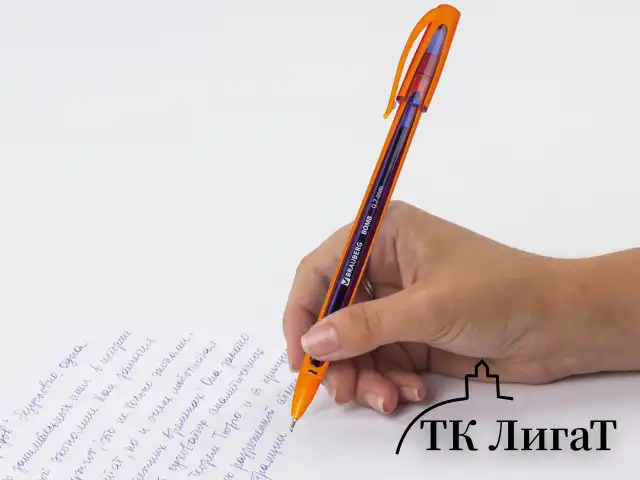 Ручка шариковая масляная BRAUBERG "BOMB GT Color", СИНЯЯ, прорезиненный корпус ассорти, узел 0,7 мм, линия письма 0,35 мм, 143346