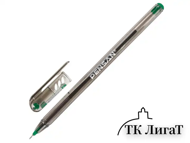 Ручка шариковая масляная PENSAN "My-Tech", ЗЕЛЕНАЯ, игольчатый узел 0,7 мм, линия 0,35 мм, 2240/25