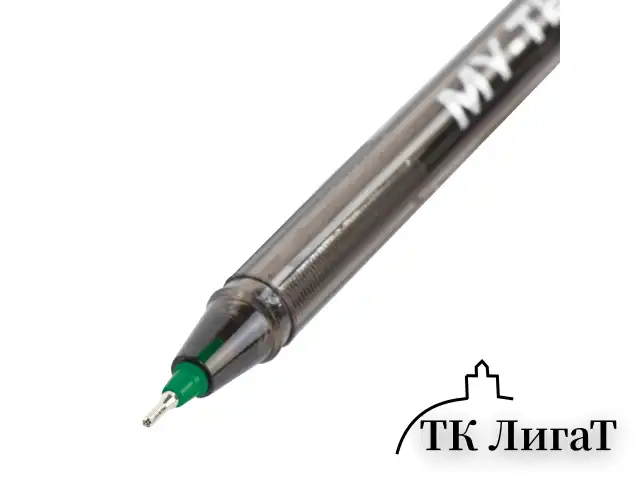 Ручка шариковая масляная PENSAN "My-Tech", ЗЕЛЕНАЯ, игольчатый узел 0,7 мм, линия 0,35 мм, 2240/25