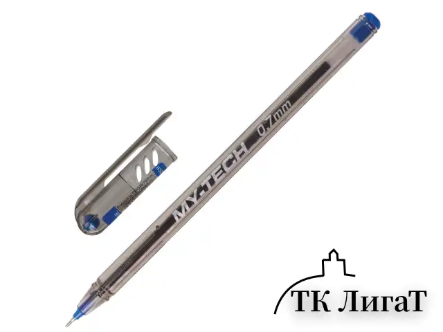 Ручка шариковая масляная PENSAN "My-Tech Colored", палитра классических цветов АССОРТИ, игольчатый узел 0,7 мм, линия 0,35 мм, дисплей, 2240, 2240/S60-4