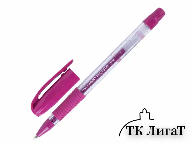 Ручка гелевая PENSAN "Glitter Gel", АССОРТИ, чернила с блестками, узел 1 мм, линия письма 0,5 мм, дисплей, 2280/S60
