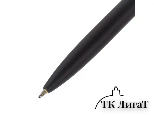 Ручка подарочная шариковая BRAUBERG "Larghetto", СИНЯЯ, корпус черный с хромированными деталями, линия письма 0,5 мм, 143476