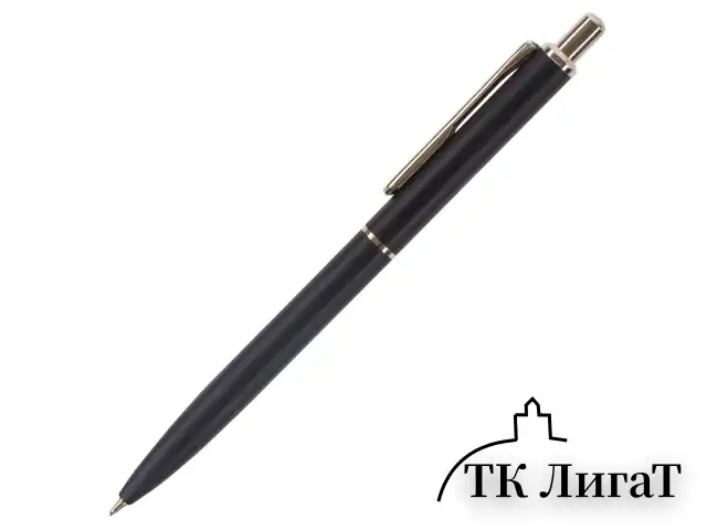 Ручка подарочная шариковая BRAUBERG "Larghetto", СИНЯЯ, корпус черный с хромированными деталями, линия письма 0,5 мм, 143476