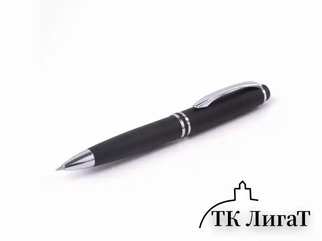 Набор ручек подарочных BRAUBERG Duetto, СИНИЕ, 2 шт.: шариковая, перьевая, черный с хромированными деталями, 143478
