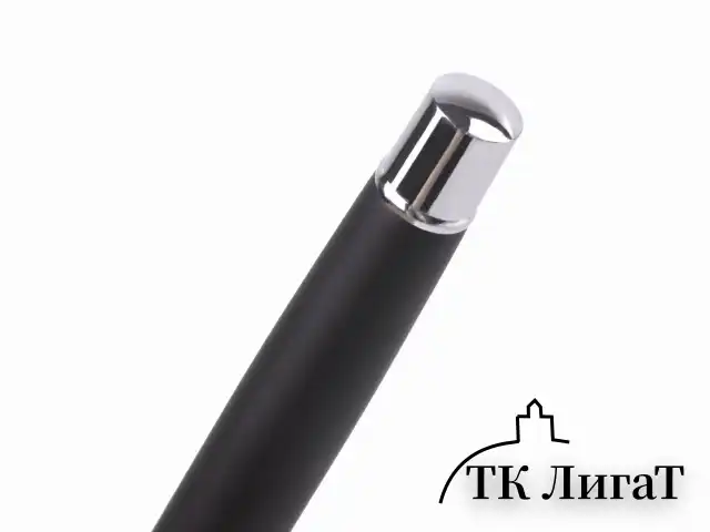 Набор ручек подарочных BRAUBERG Duetto, СИНИЕ, 2 шт.: шариковая, перьевая, черный с хромированными деталями, 143478