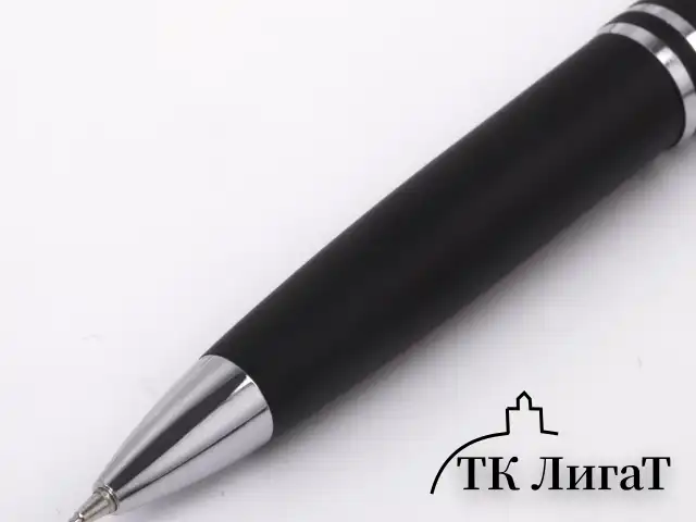 Набор ручек подарочных BRAUBERG Duetto, СИНИЕ, 2 шт.: шариковая, перьевая, черный с хромированными деталями, 143478