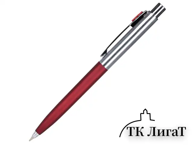 Ручка подарочная шариковая BRAUBERG "Cornetto", СИНЯЯ, корпус серебристый с бордовым, линия письма 0,5 мм, 143492