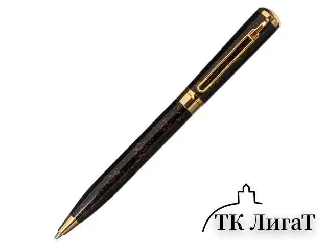 Ручка подарочная шариковая GALANT "TINTA MARBLE", корпус коричневый, золотистые детали, узел 0,7 мм, синяя, 143501