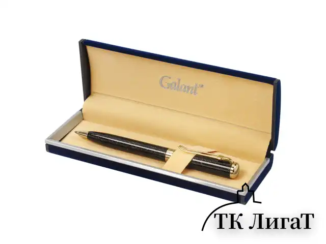 Ручка подарочная шариковая GALANT "TINTA MARBLE", корпус коричневый, золотистые детали, узел 0,7 мм, синяя, 143501