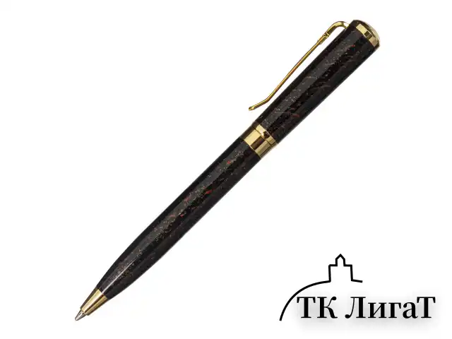 Ручка подарочная шариковая GALANT "TINTA MARBLE", корпус коричневый, золотистые детали, узел 0,7 мм, синяя, 143501