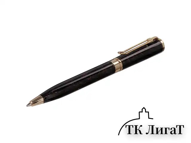 Ручка подарочная шариковая GALANT "TINTA MARBLE", корпус коричневый, золотистые детали, узел 0,7 мм, синяя, 143501