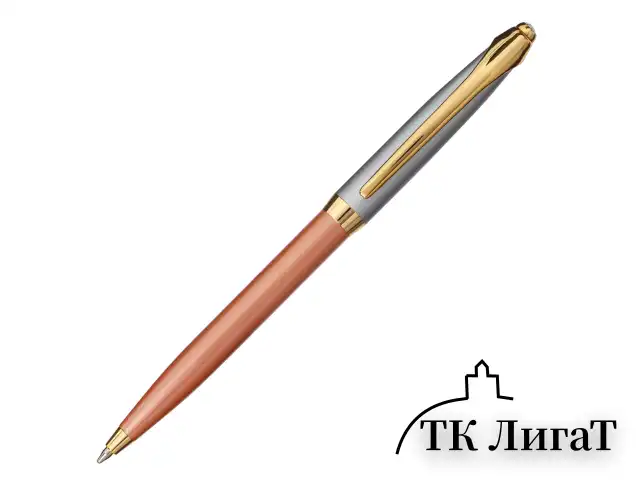 Ручка подарочная шариковая GALANT "DECORO ROSE", корпус хром/розовый, детали золотистые, узел 0,7 мм, синяя, 143505