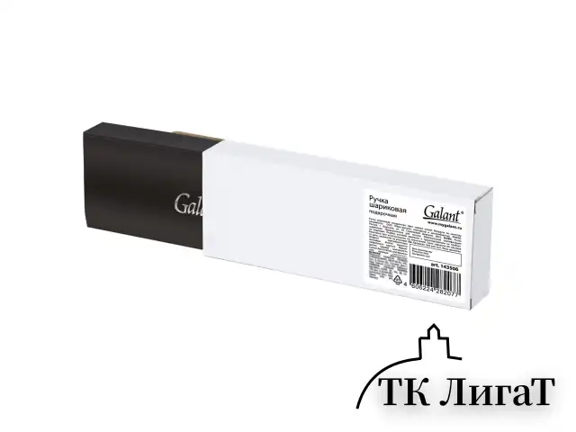 Ручка подарочная шариковая GALANT "ETUDE", корпус серебристый, детали хром, узел 0,7 мм, синяя, 143506