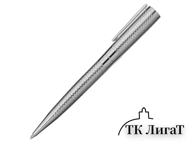 Ручка подарочная шариковая GALANT "ETUDE", корпус серебристый, детали хром, узел 0,7 мм, синяя, 143506