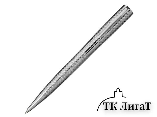 Ручка подарочная шариковая GALANT "ETUDE", корпус серебристый, детали хром, узел 0,7 мм, синяя, 143506
