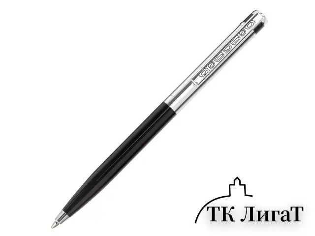 Ручка подарочная шариковая GALANT "ACTUS", корпус серебристый с черным, детали хром, узел 0,7 мм, синяя, 143518