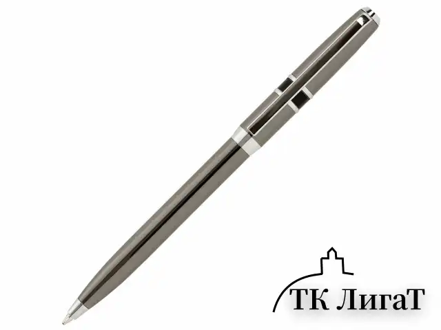 Ручка подарочная шариковая GALANT "SFUMATO", корпус оружейный металл, детали хром, узел 0,7 мм, синяя, 143519