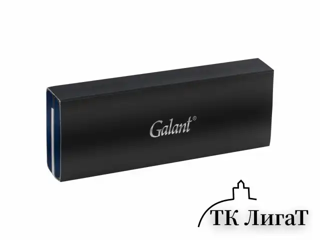 Ручка подарочная шариковая GALANT "ASTRON", корпус черный с золотом, детали золотистые, узел 0,7 мм, синяя, 143525