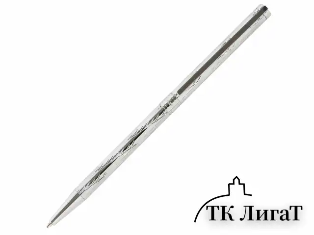 Ручка подарочная шариковая GALANT "ASTRON SILVER", корпус серебристый, детали хром, узел 0,7 мм, синяя, 143527