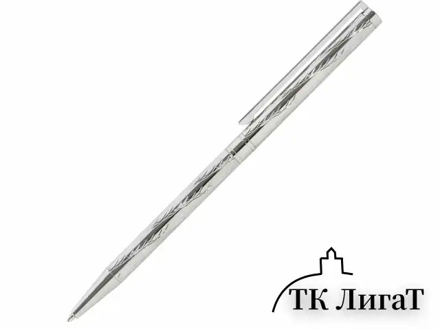 Ручка подарочная шариковая GALANT "ASTRON SILVER", корпус серебристый, детали хром, узел 0,7 мм, синяя, 143527