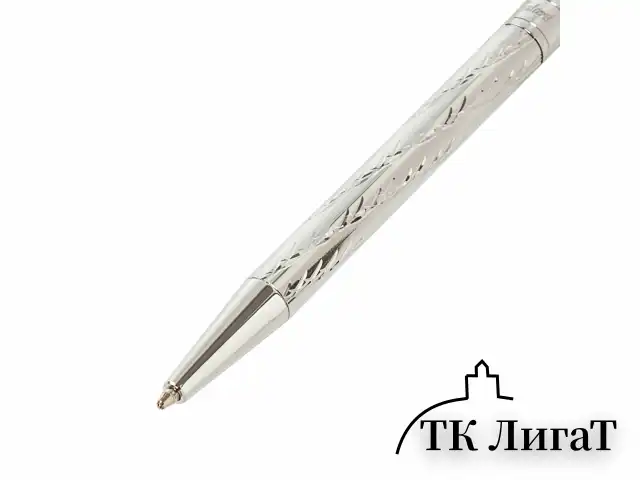 Ручка подарочная шариковая GALANT "ASTRON SILVER", корпус серебристый, детали хром, узел 0,7 мм, синяя, 143527