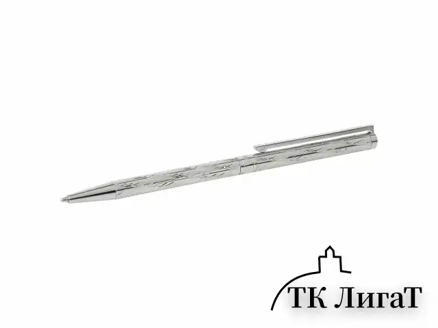 Ручка подарочная шариковая GALANT "ASTRON SILVER", корпус серебристый, детали хром, узел 0,7 мм, синяя, 143527