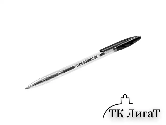 Ручка шариковая BRAUBERG "ULTRA", ЧЕРНАЯ, узел 1 мм, чернила ГЕРМАНИЯ, наконечник ШВЕЙЦАРИЯ, 143559