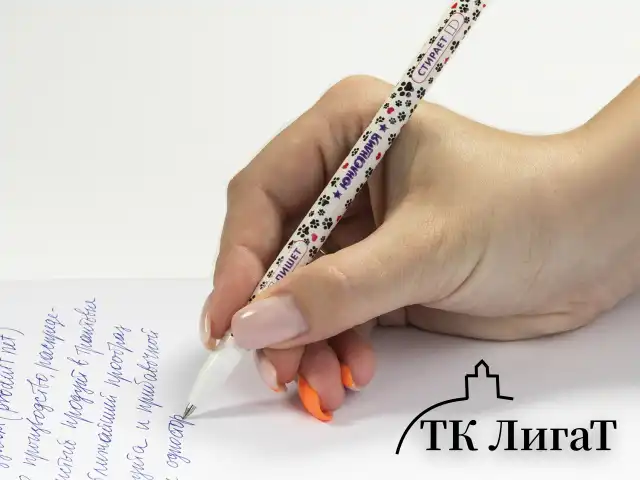 Ручка стираемая гелевая ЮНЛАНДИЯ "Котята", СИНЯЯ, корпус ассорти, узел 0,5 мм, линия письма 0,35 мм, 143659