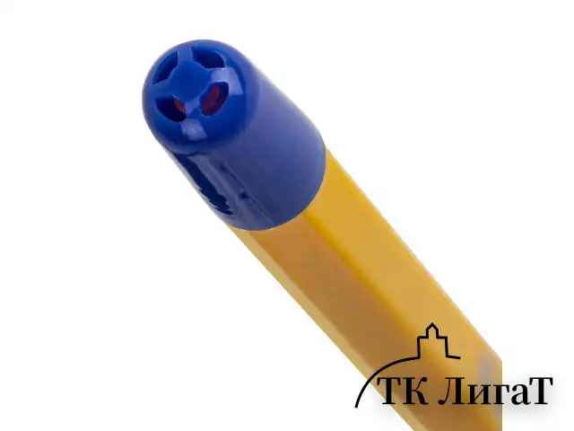 Ручка шариковая с грипом STAFF "Basic BP-14 Orange", СИНЯЯ, узел 0,7 мм, линия письма 0,35 мм, 143747