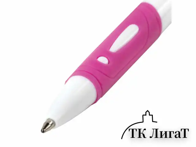 Ручка шариковая автоматическая с грипом STAFF "BP-16 White", СИНЯЯ, ассорти, линия письма 0,35 мм, 143749