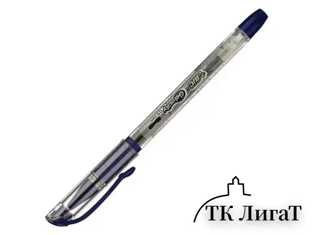 Ручка гелевая с грипом BIC "Gelocity Stic", СИНЯЯ, узел 0,5 мм, линия письма 0,29 мм, CEL1010265