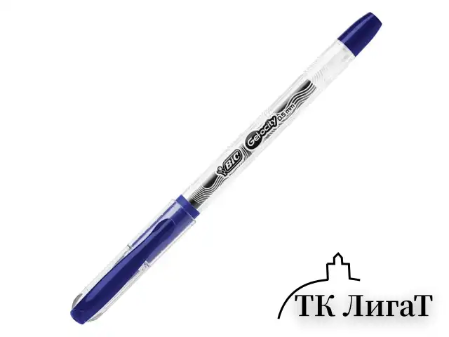 Ручка гелевая с грипом BIC "Gelocity Stic", СИНЯЯ, узел 0,5 мм, линия письма 0,29 мм, CEL1010265